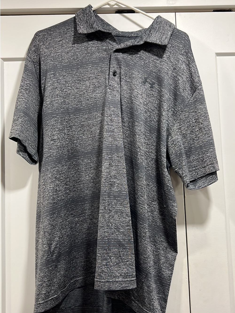 Under Armour Men’s Heathered Charcoal Polo